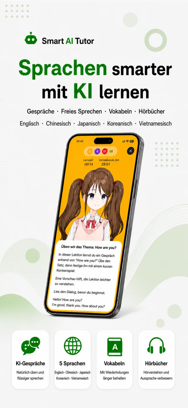 TalkAI Tutor App-Ansicht 1