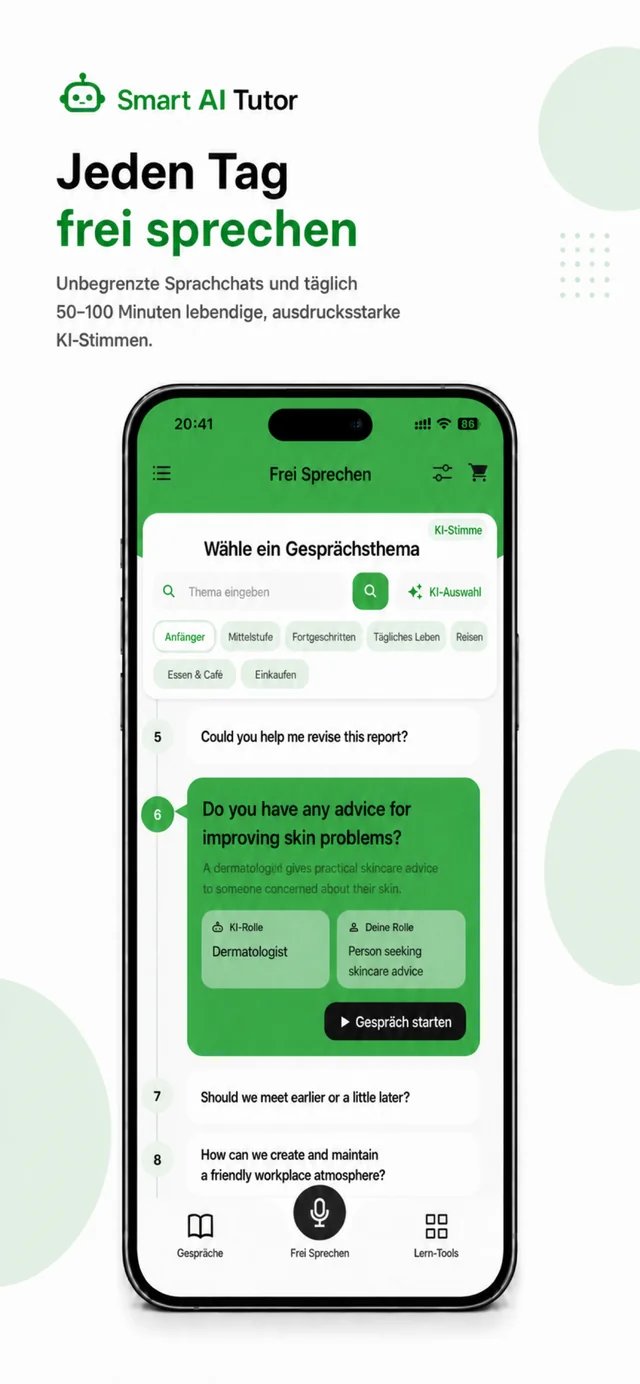 TalkAI Tutor App-Ansicht 3