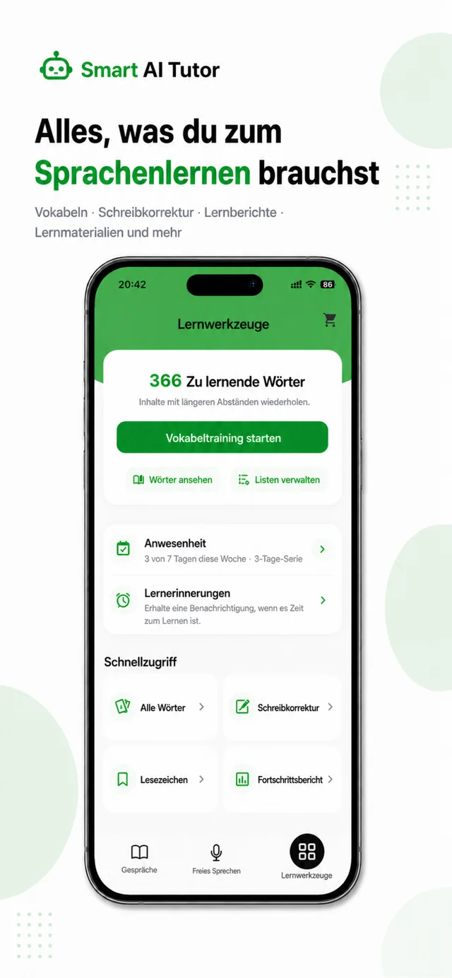 TalkAI Tutor App-Ansicht 5
