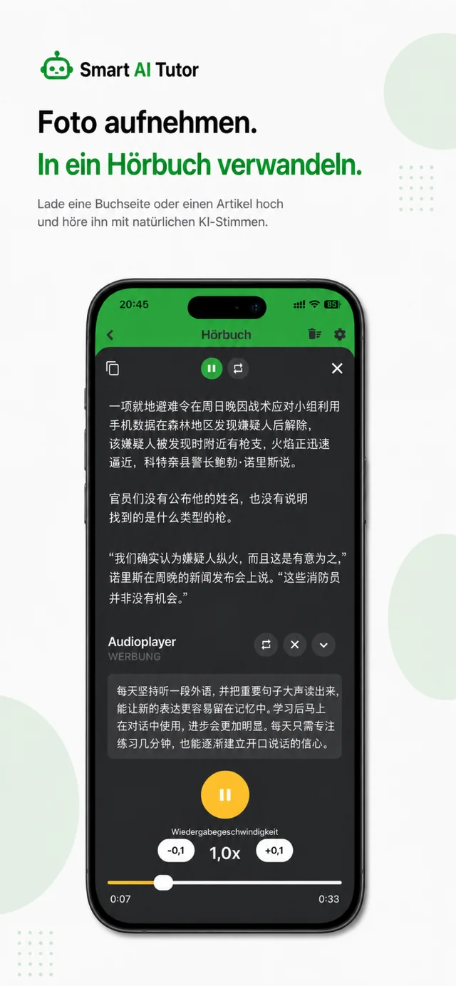 TalkAI Tutor App-Ansicht 6