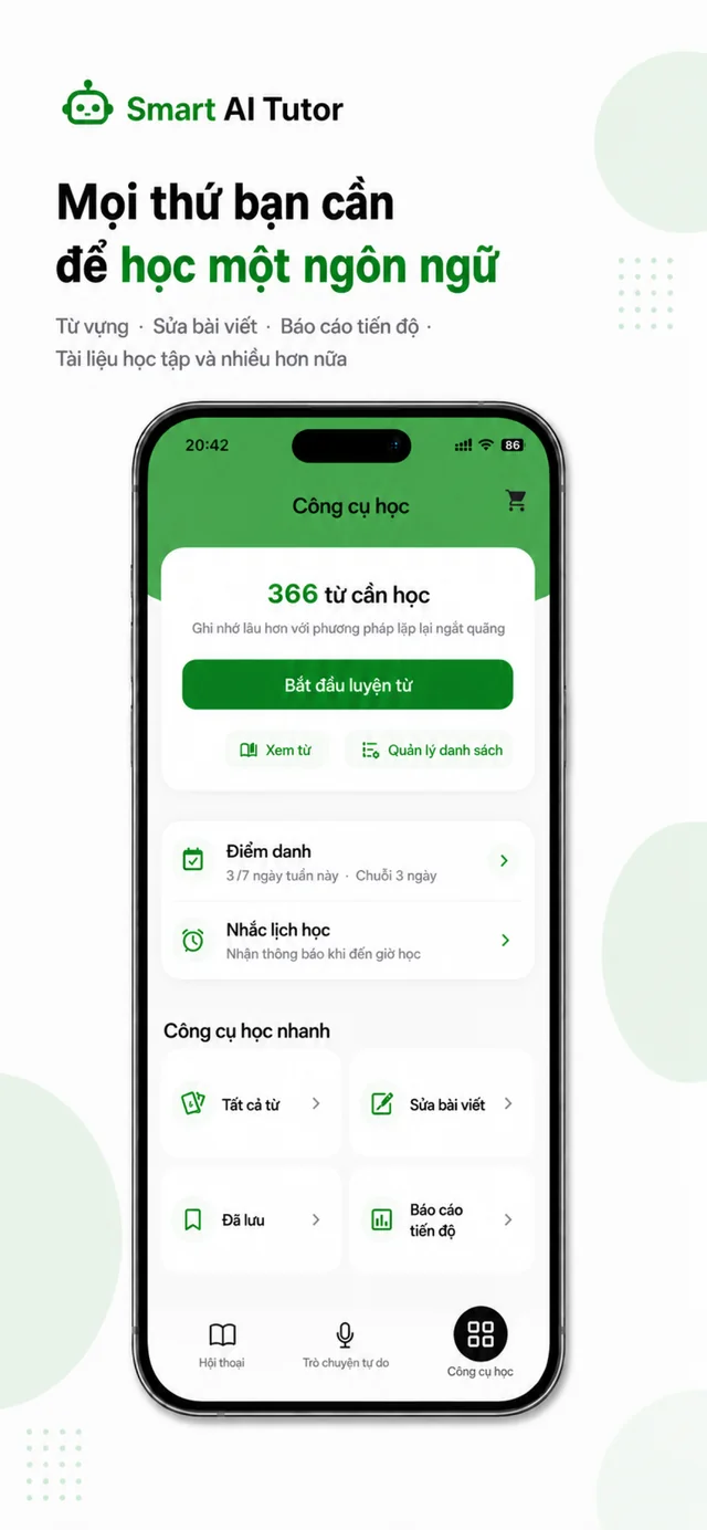 TalkAI Tutor màn hình ứng dụng 5