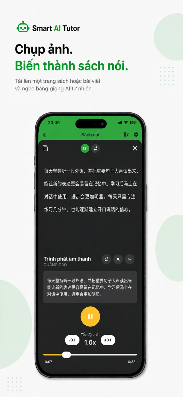 TalkAI Tutor màn hình ứng dụng 6